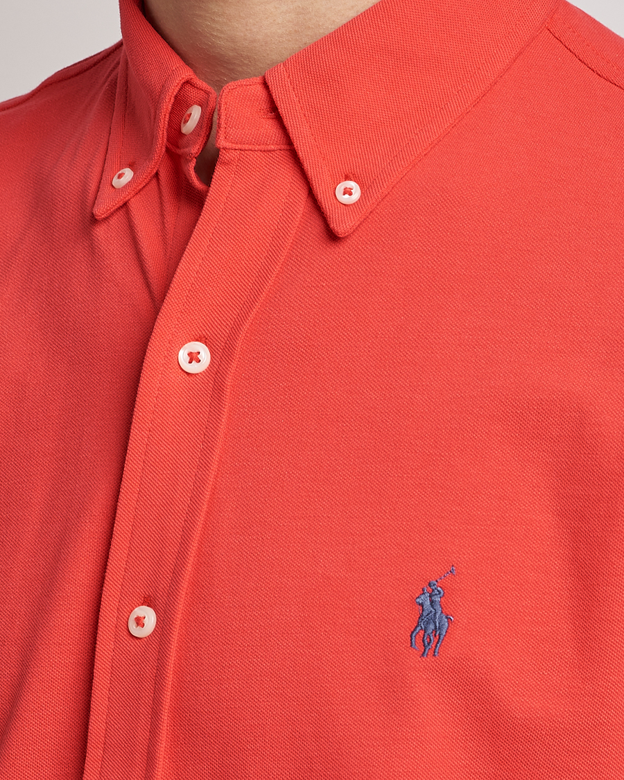 Mies | Kauluspaidat | Polo Ralph Lauren | Featherweight Mesh Short Sleeve Shirt Red Reef