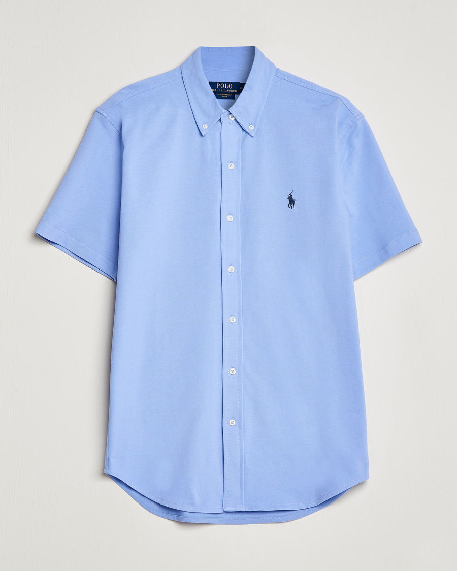 Mies | Kauluspaidat | Polo Ralph Lauren | Featherweight Mesh Short Sleeve Shirt Lafayette Blue