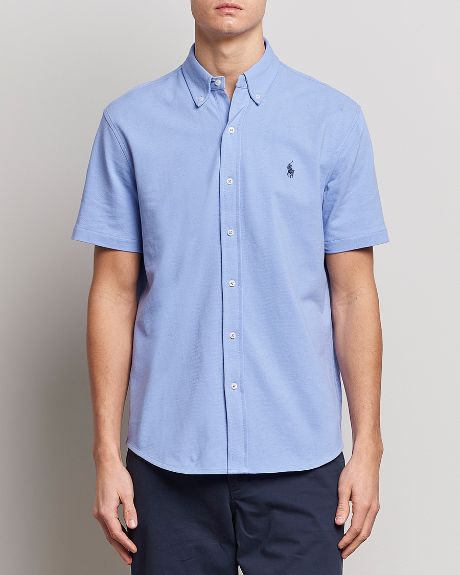 Mies |  | Polo Ralph Lauren | Featherweight Mesh Short Sleeve Shirt Lafayette Blue