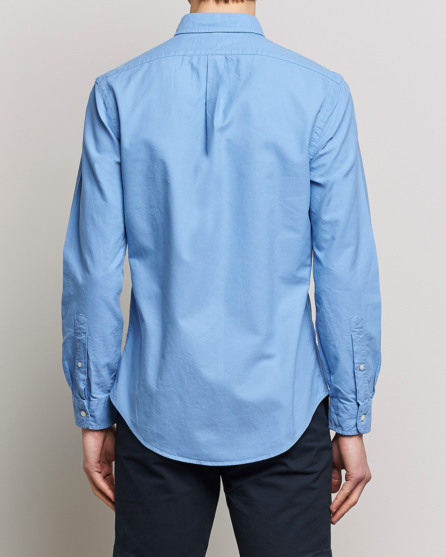 Mies | Kauluspaidat | Polo Ralph Lauren | Slim Fit Garment Dyed Oxford Shirt Blue