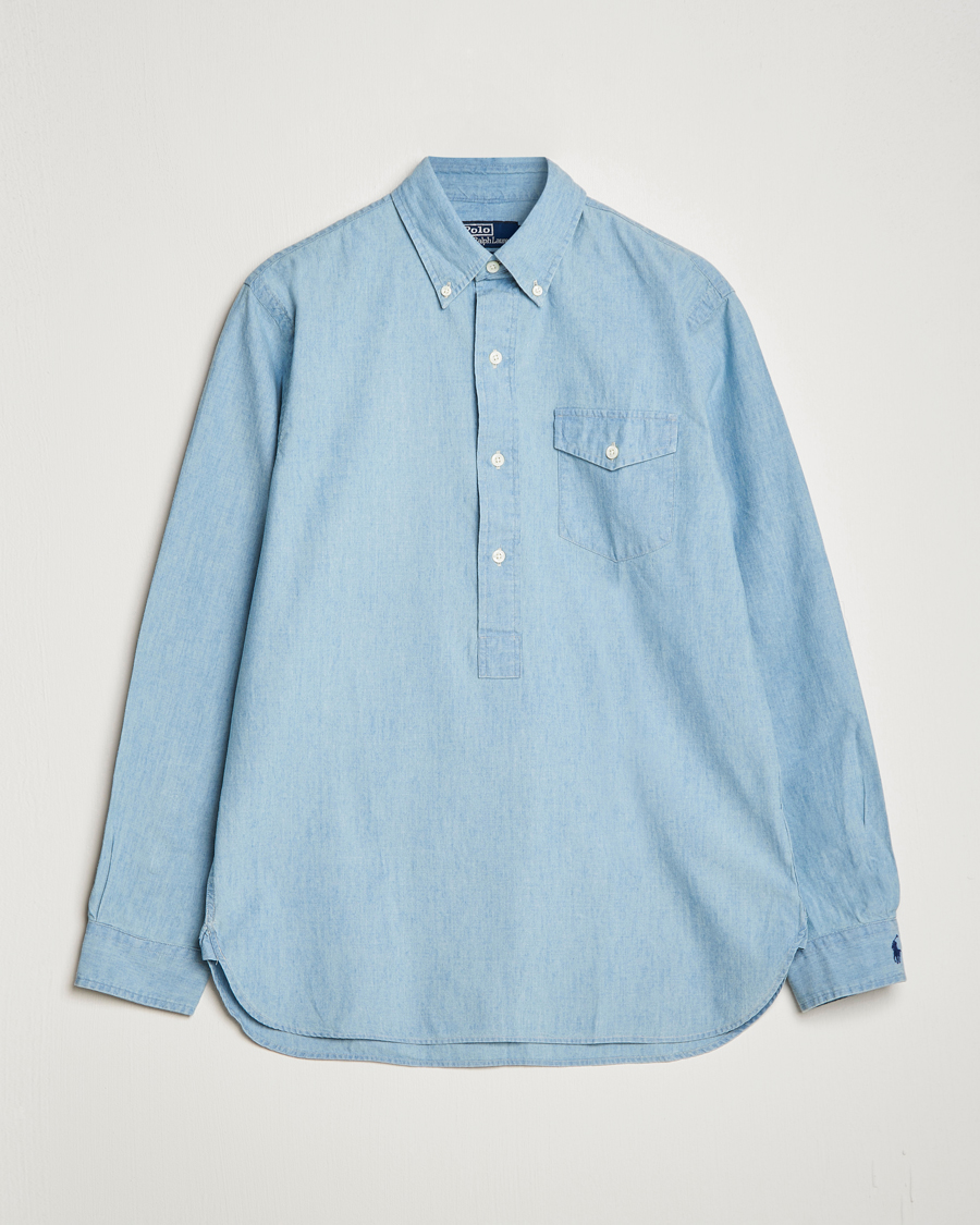 Mies | Kauluspaidat | Polo Ralph Lauren | Chambray Popover Shirt Light Indigo