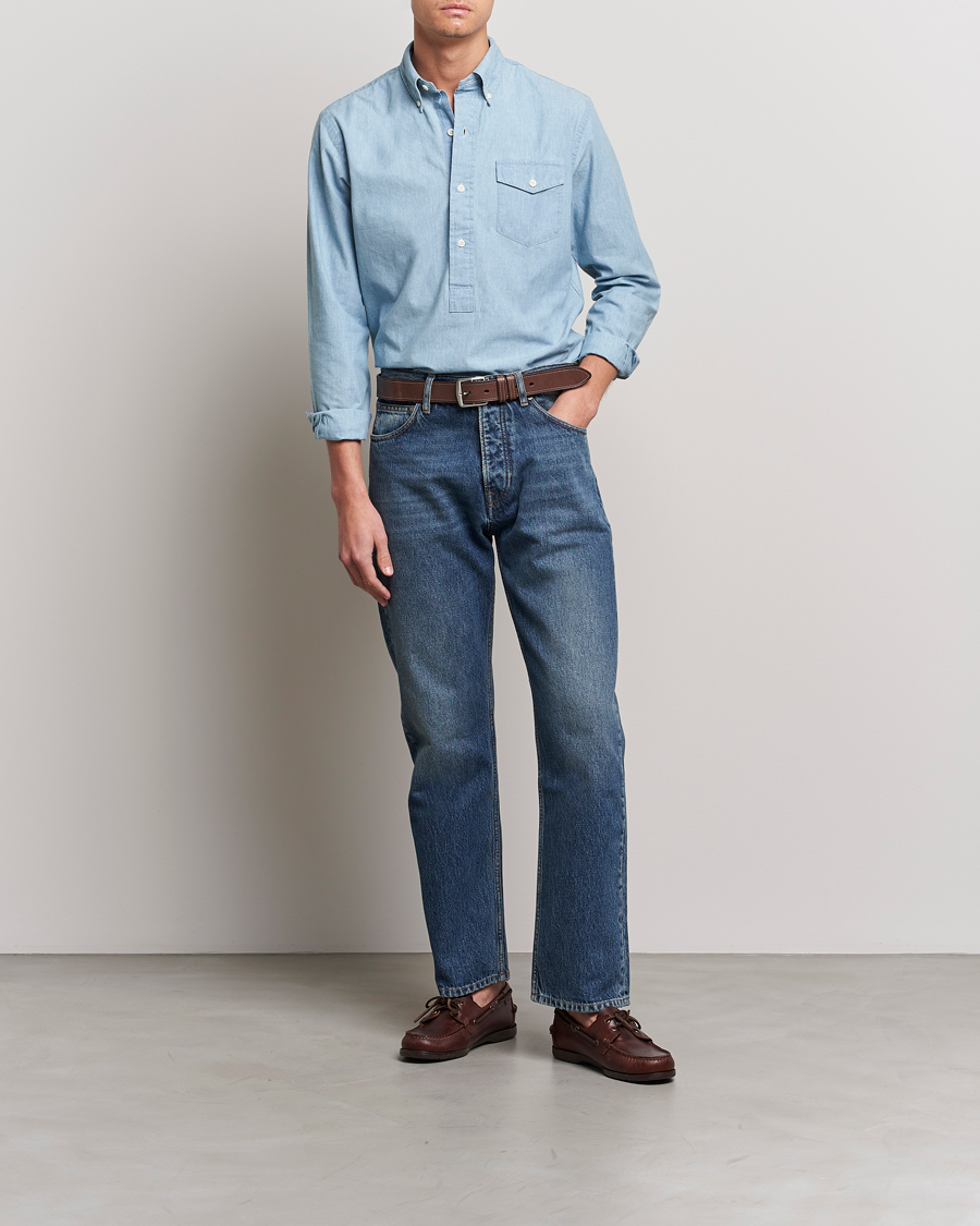 Mies | Kauluspaidat | Polo Ralph Lauren | Chambray Popover Shirt Light Indigo