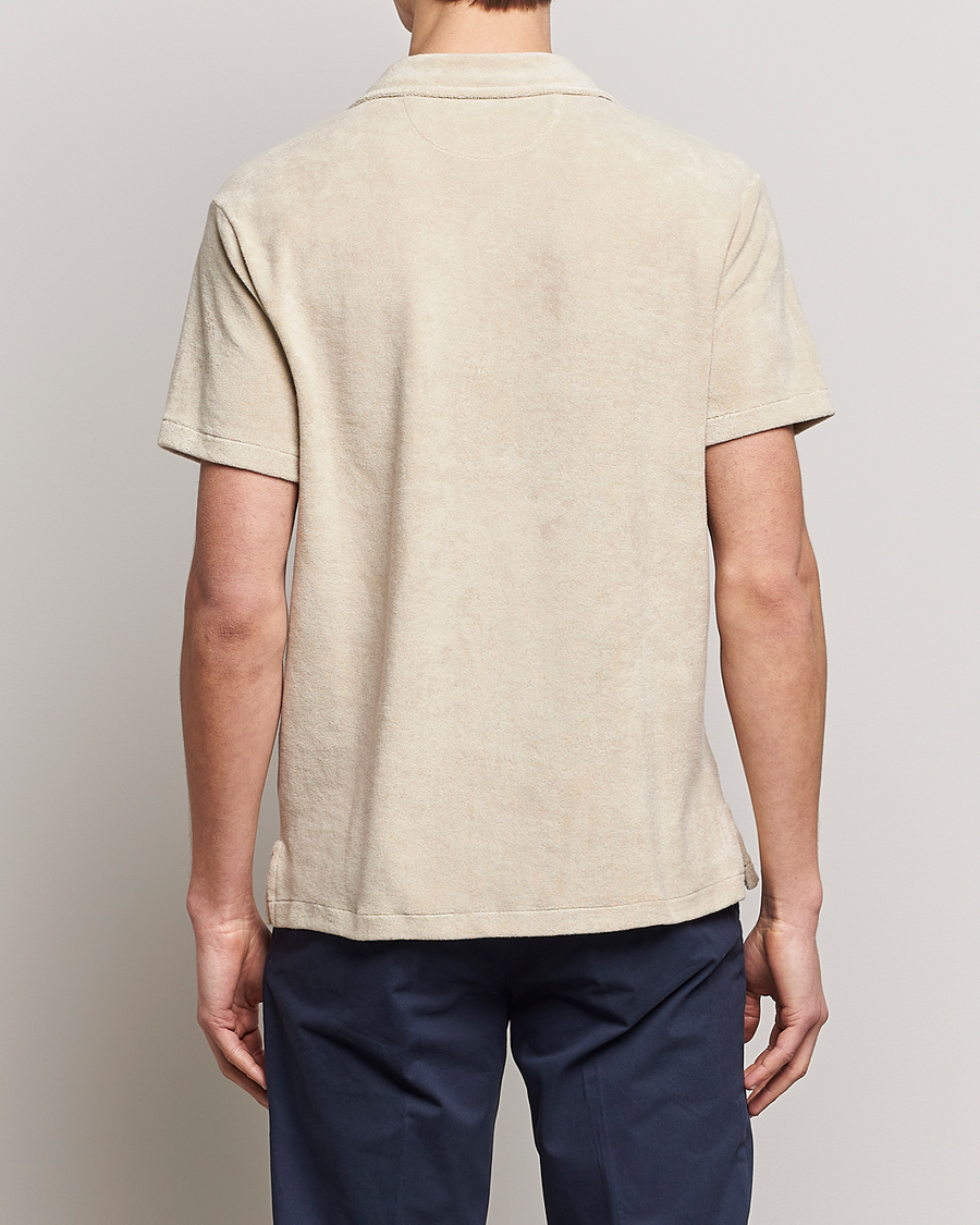 Mies | Kauluspaidat | Polo Ralph Lauren | Cotton Terry Short Sleeve Shirt Spring Beige