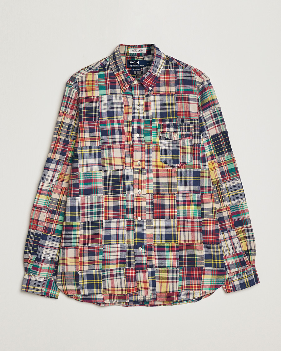 Mies | Kauluspaidat | Polo Ralph Lauren | Madras Patchwork Overshirt Multi