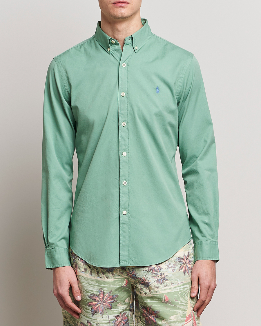 Mies |  | Polo Ralph Lauren | Slim Fit Twill Shirt Faded Mint