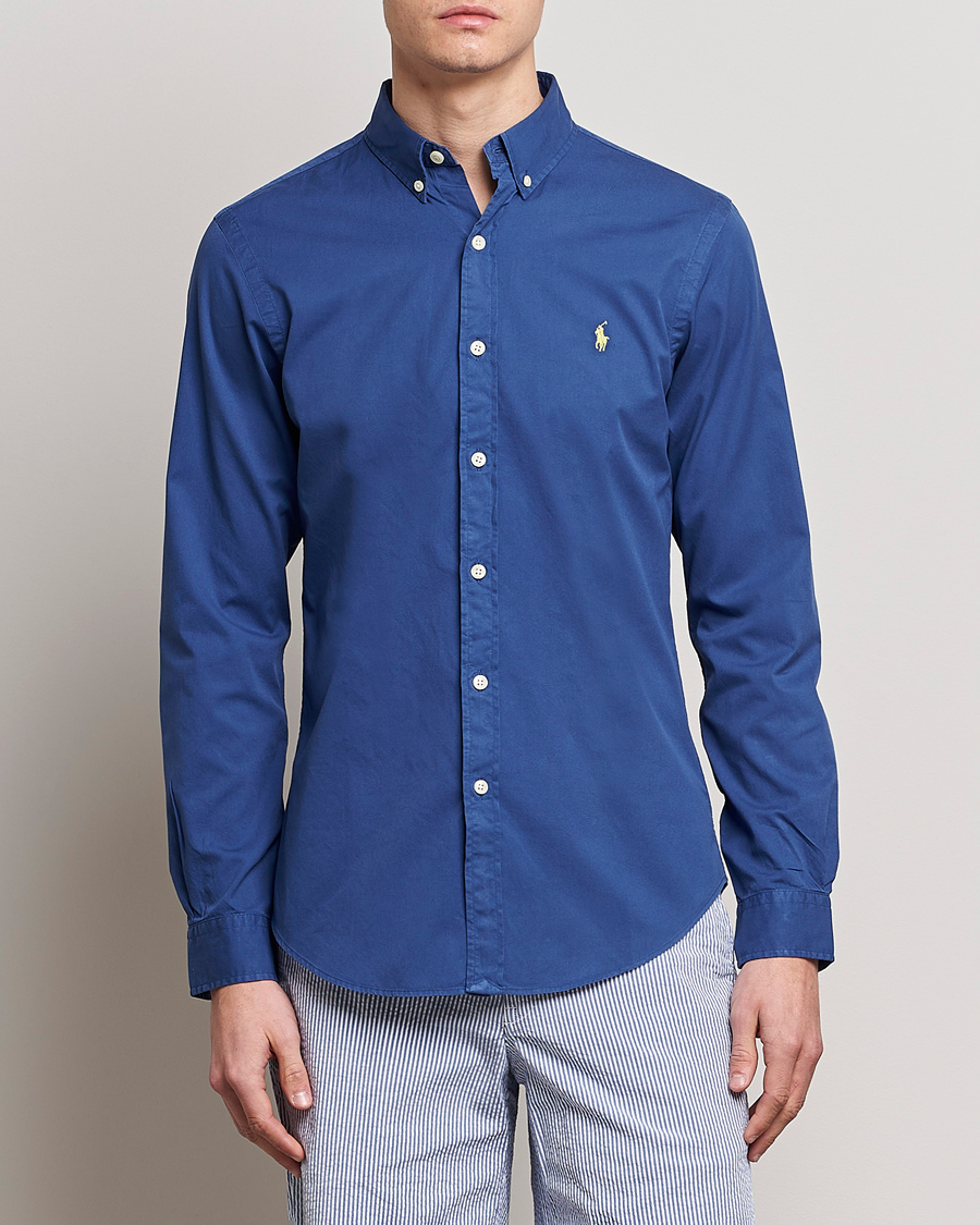 Mies | Kauluspaidat | Polo Ralph Lauren | Slim Fit Brushed Twill Shirt Royal Navy