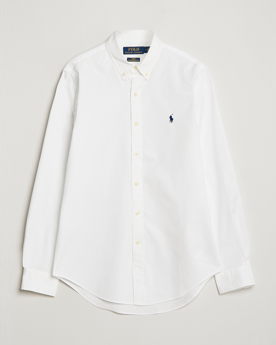 Mies | Kauluspaidat | Polo Ralph Lauren | Slim Fit Twill Shirt White