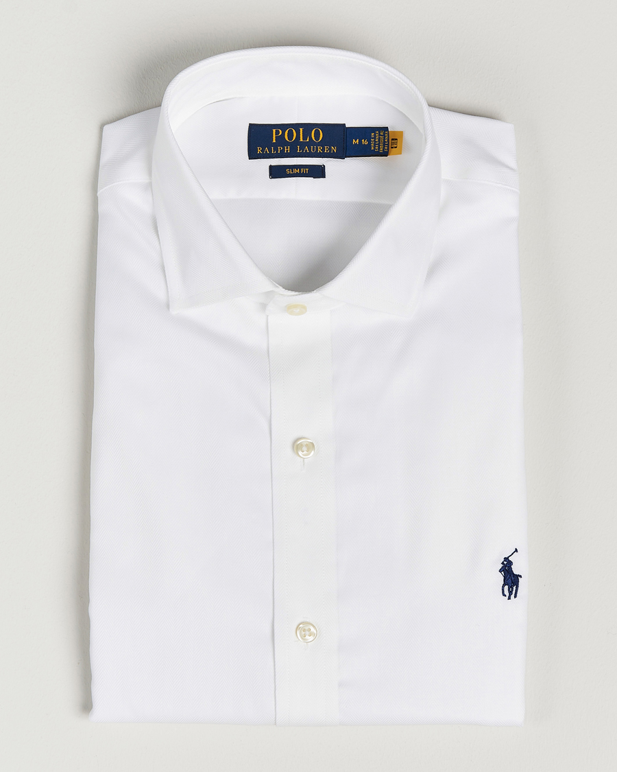 Mies | Kauluspaidat | Polo Ralph Lauren | Slim Fit Dress Shirt White