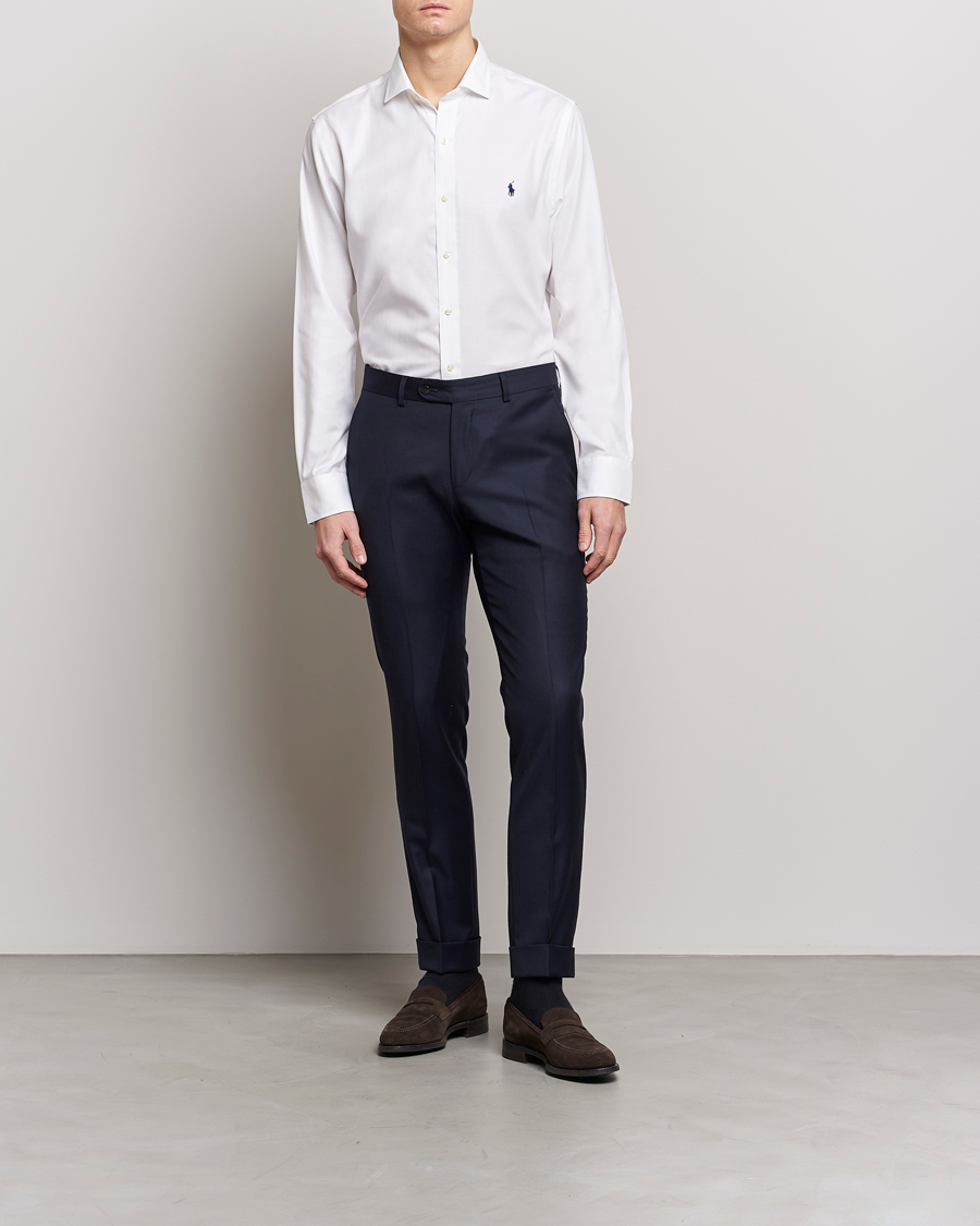 Mies | Kauluspaidat | Polo Ralph Lauren | Slim Fit Dress Shirt White