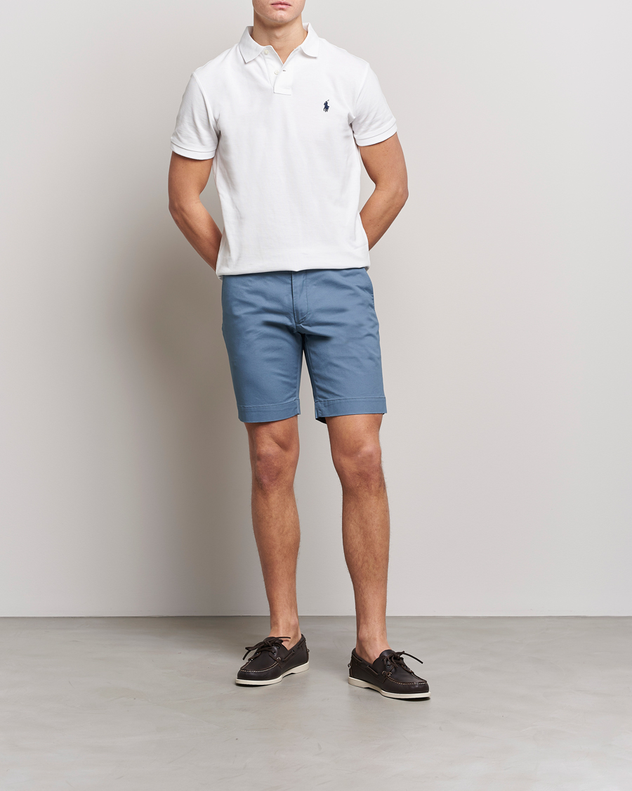 Mies | Shortsit | Polo Ralph Lauren | Tailored Slim Fit Shorts Anchor Blue
