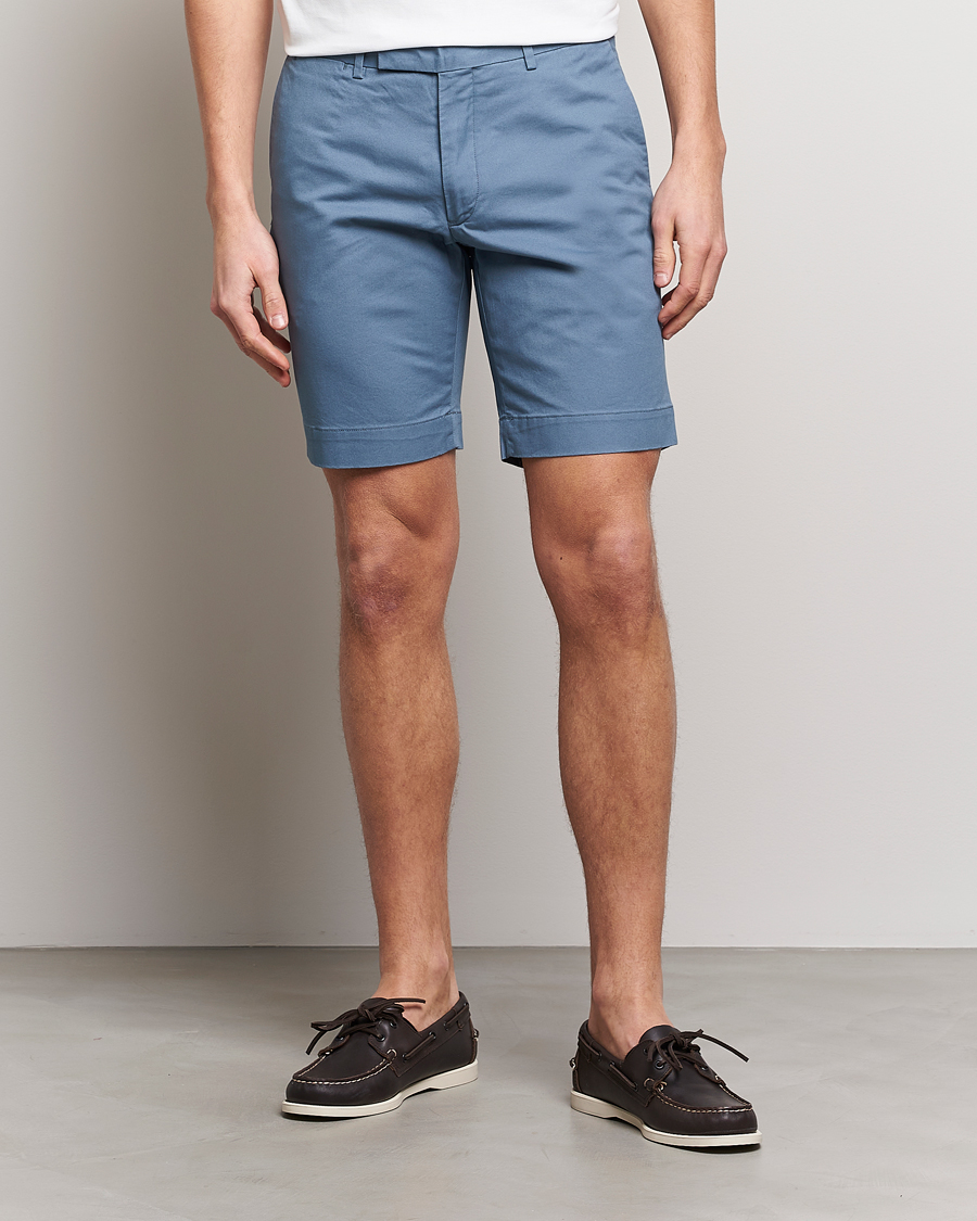 Mies | Shortsit | Polo Ralph Lauren | Tailored Slim Fit Shorts Anchor Blue