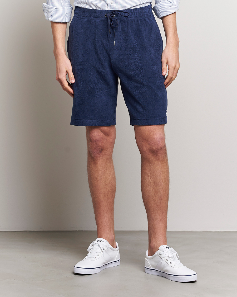 Mies | Kurenauha-shortsit | Polo Ralph Lauren | Cotton Terry Drawstring Shorts Newport Navy