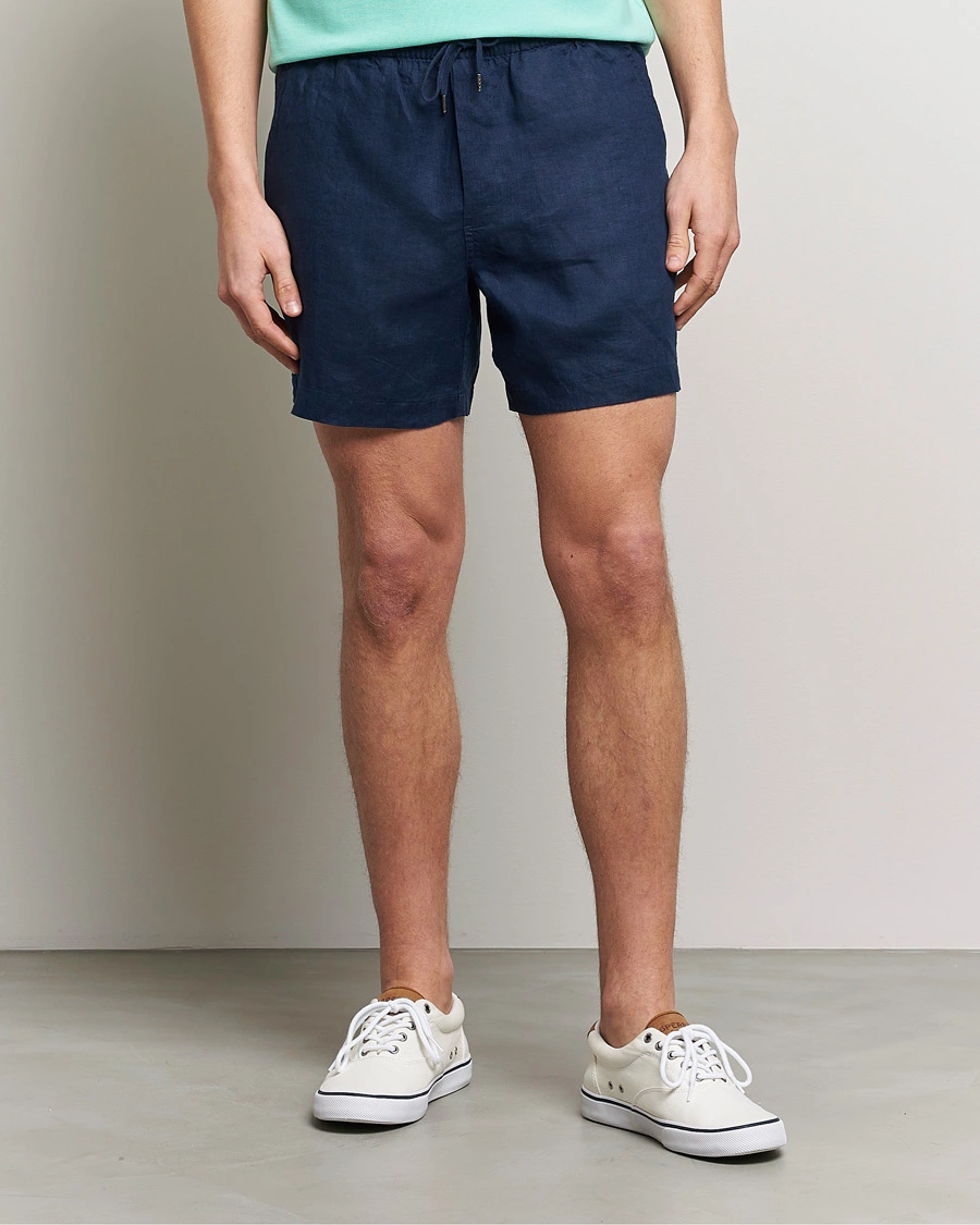 Mies | Shortsit | Polo Ralph Lauren | Prepster Linen Drawstring Shorts Newport Navy