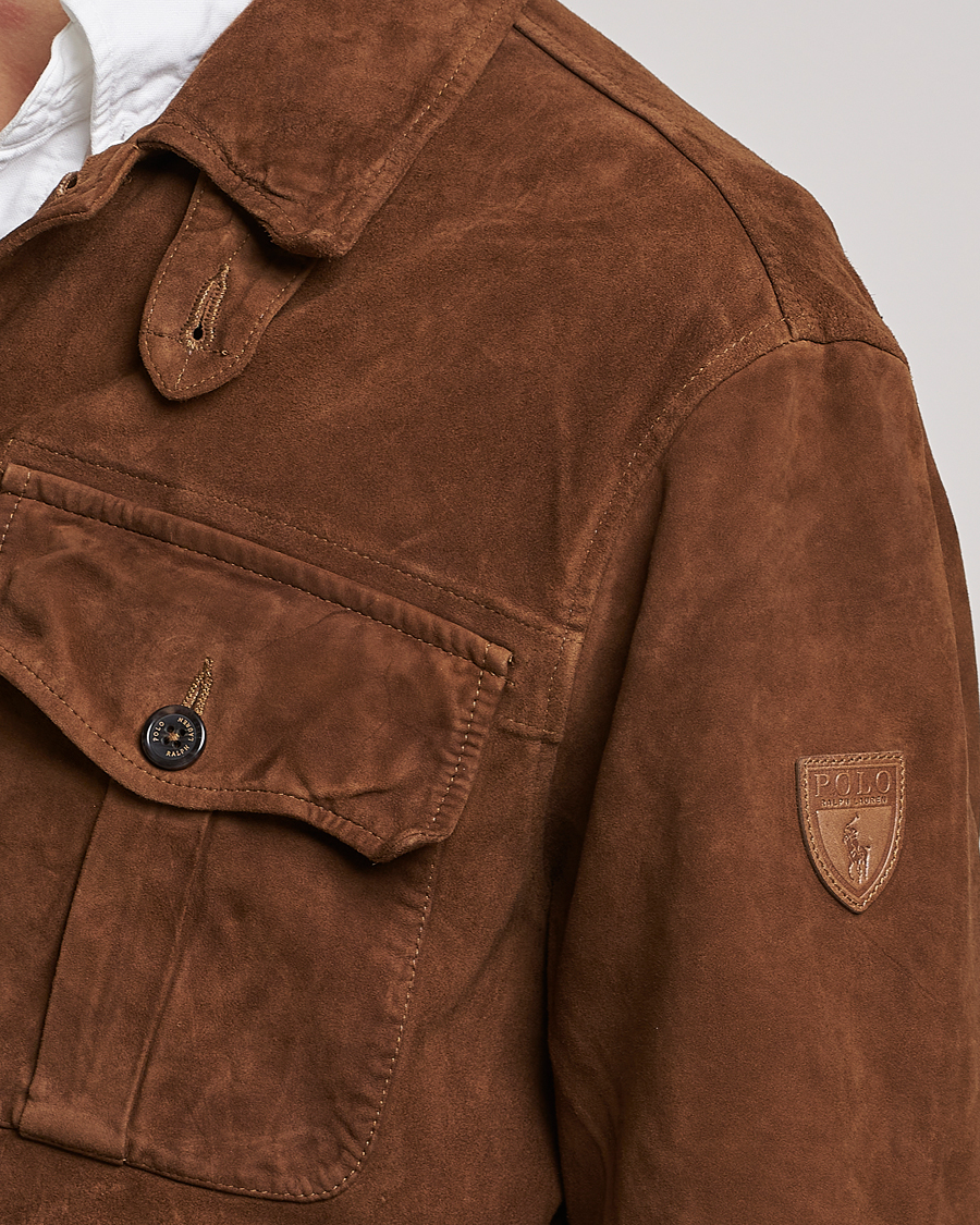Mies | Takit | Polo Ralph Lauren | Safari Suede Field Jacket Smith Brown