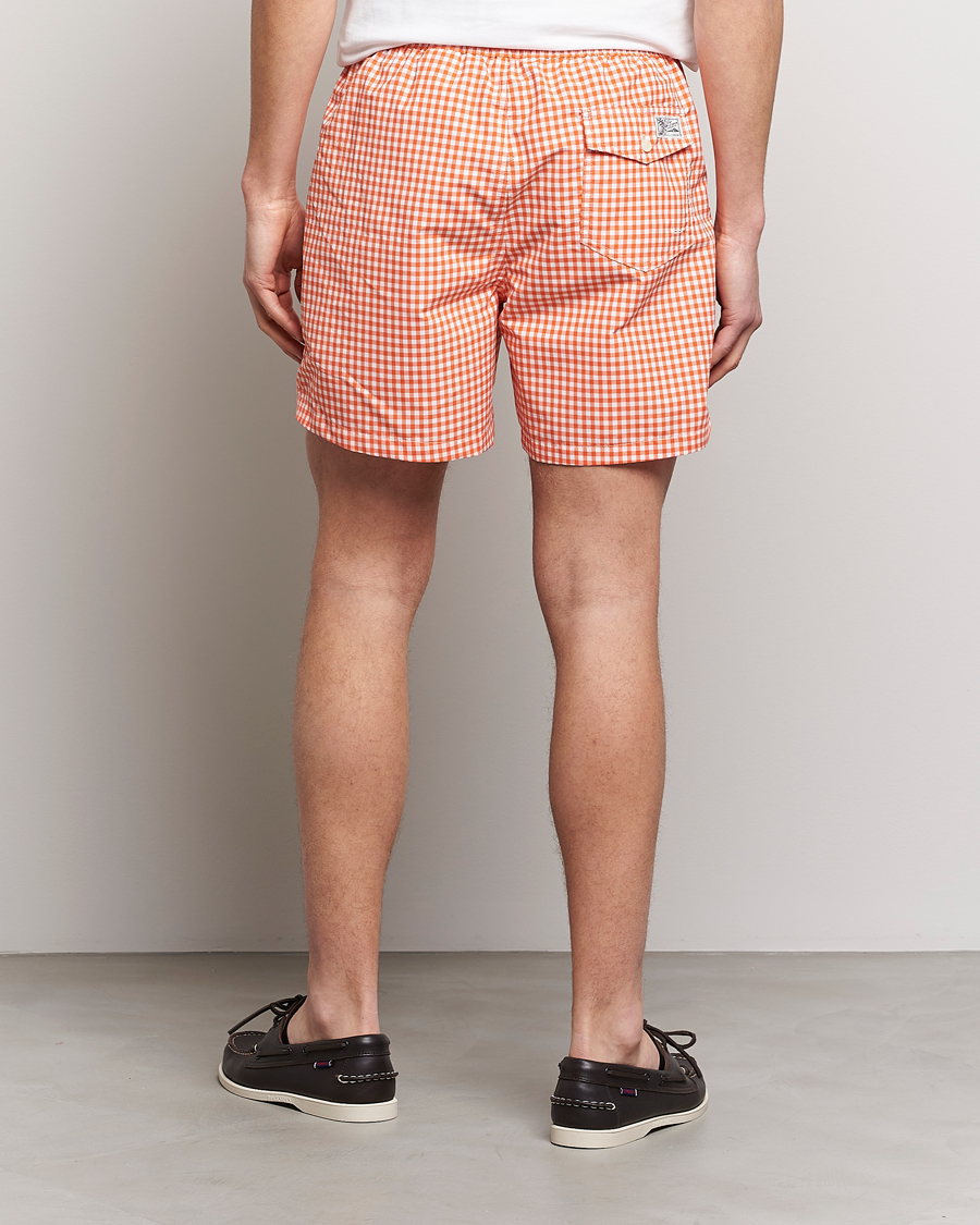 Mies | Uimahousut | Polo Ralph Lauren | Traveler Gingham Swimshorts Sailing Orange