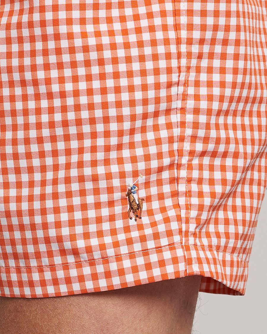 Mies | Uimahousut | Polo Ralph Lauren | Traveler Gingham Swimshorts Sailing Orange