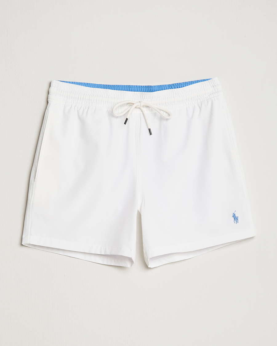 Mies | Uimahousut | Polo Ralph Lauren | Recycled Slim Traveler Swimshorts White