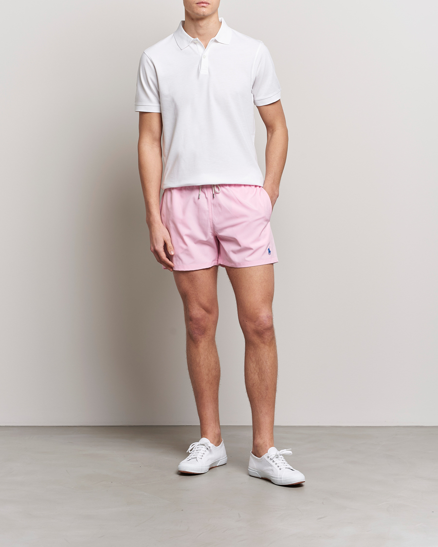 Mies | Uimahousut | Polo Ralph Lauren | Recycled Slim Traveler Swimshorts Carmel Pink