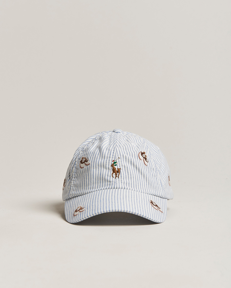 Mies | Polo Ralph Lauren Oxford Striped Cap Blue/White | Polo Ralph Lauren | Oxford Striped Cap Blue/White