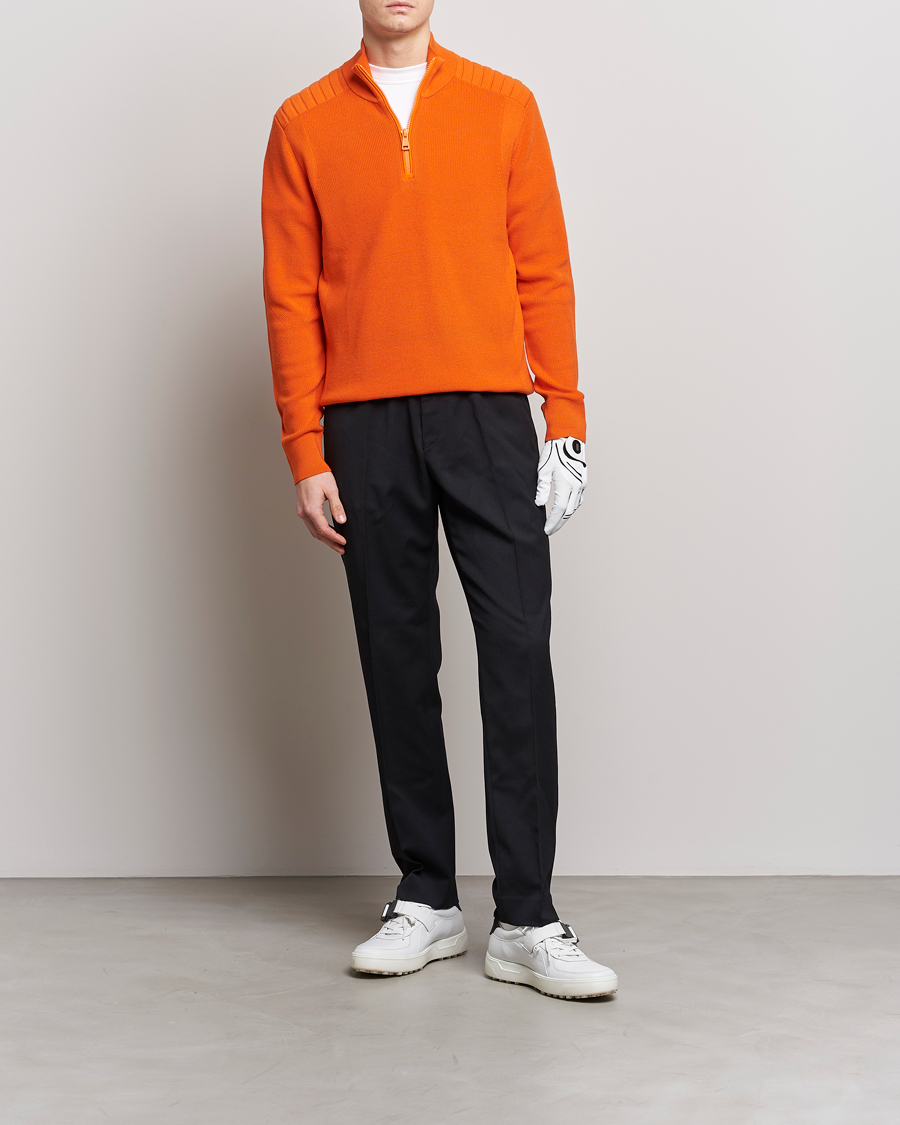 Mies | Puserot | RLX Ralph Lauren | Merino Half-Zip Sweater Sailing Orange