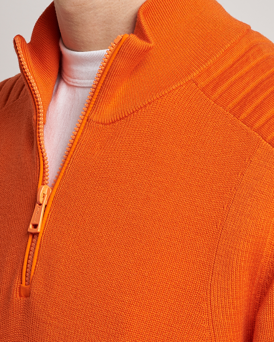 Mies | Puserot | RLX Ralph Lauren | Merino Half-Zip Sweater Sailing Orange