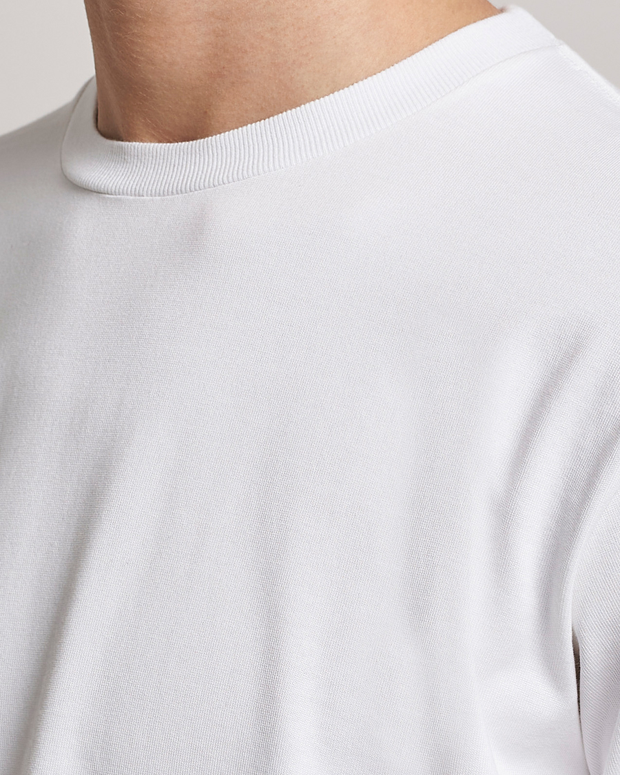 Mies | T-paidat | Auralee | Luster Plaiting T-Shirt White