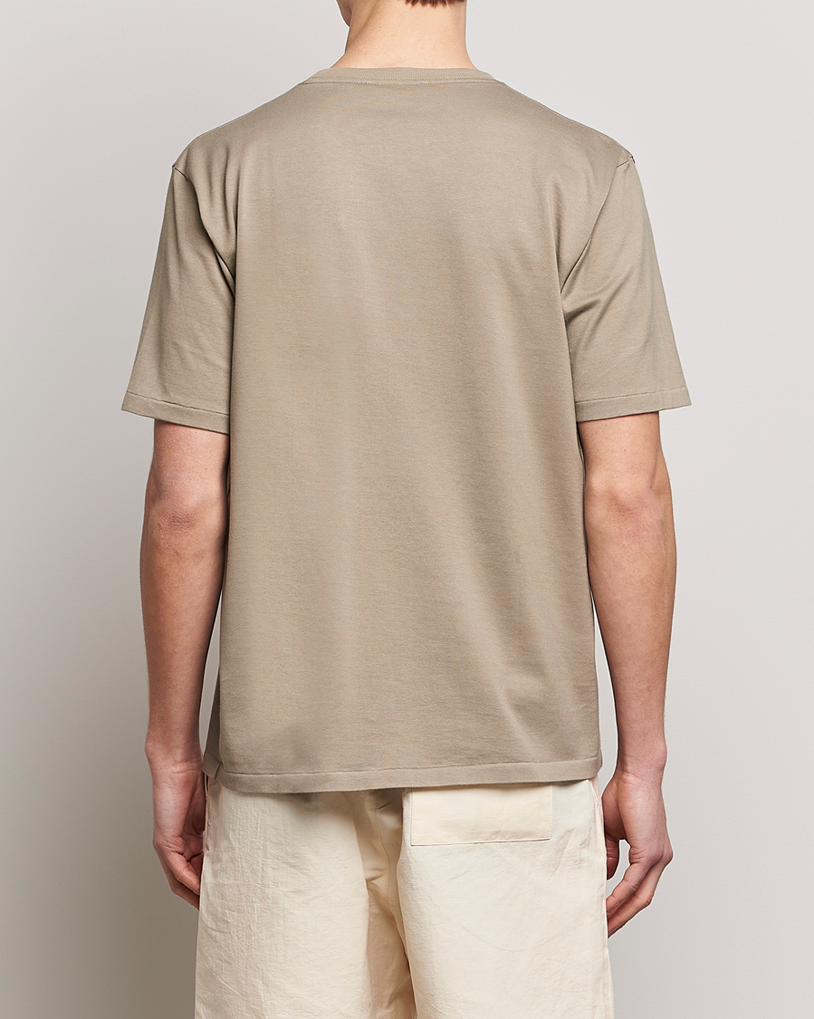 Mies | T-paidat | Auralee | Luster Plaiting T-Shirt Khaki Grey