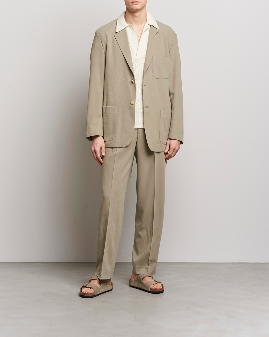 Mies | Housut | Auralee | Viyella Wool Slacks Light Khaki