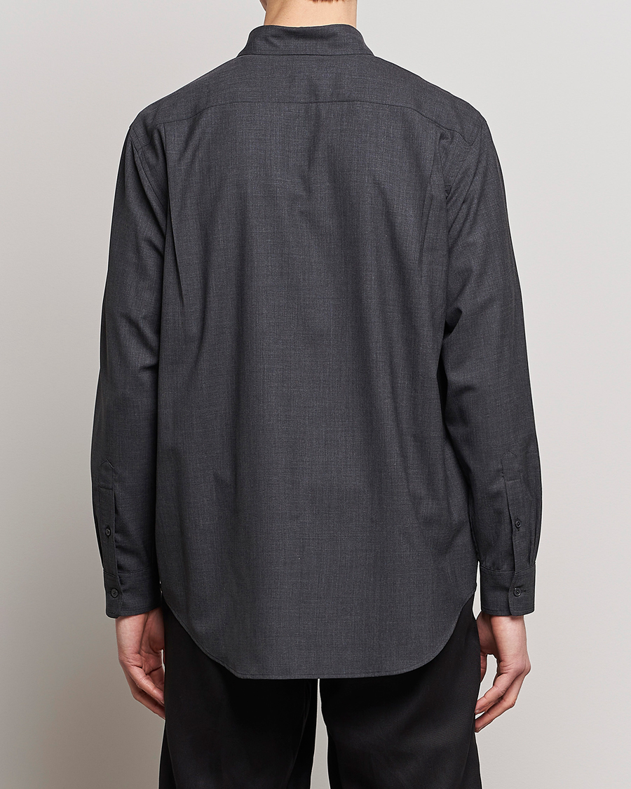 Mies | Kauluspaidat | Auralee | Tropical Wool Shirt Charcoal