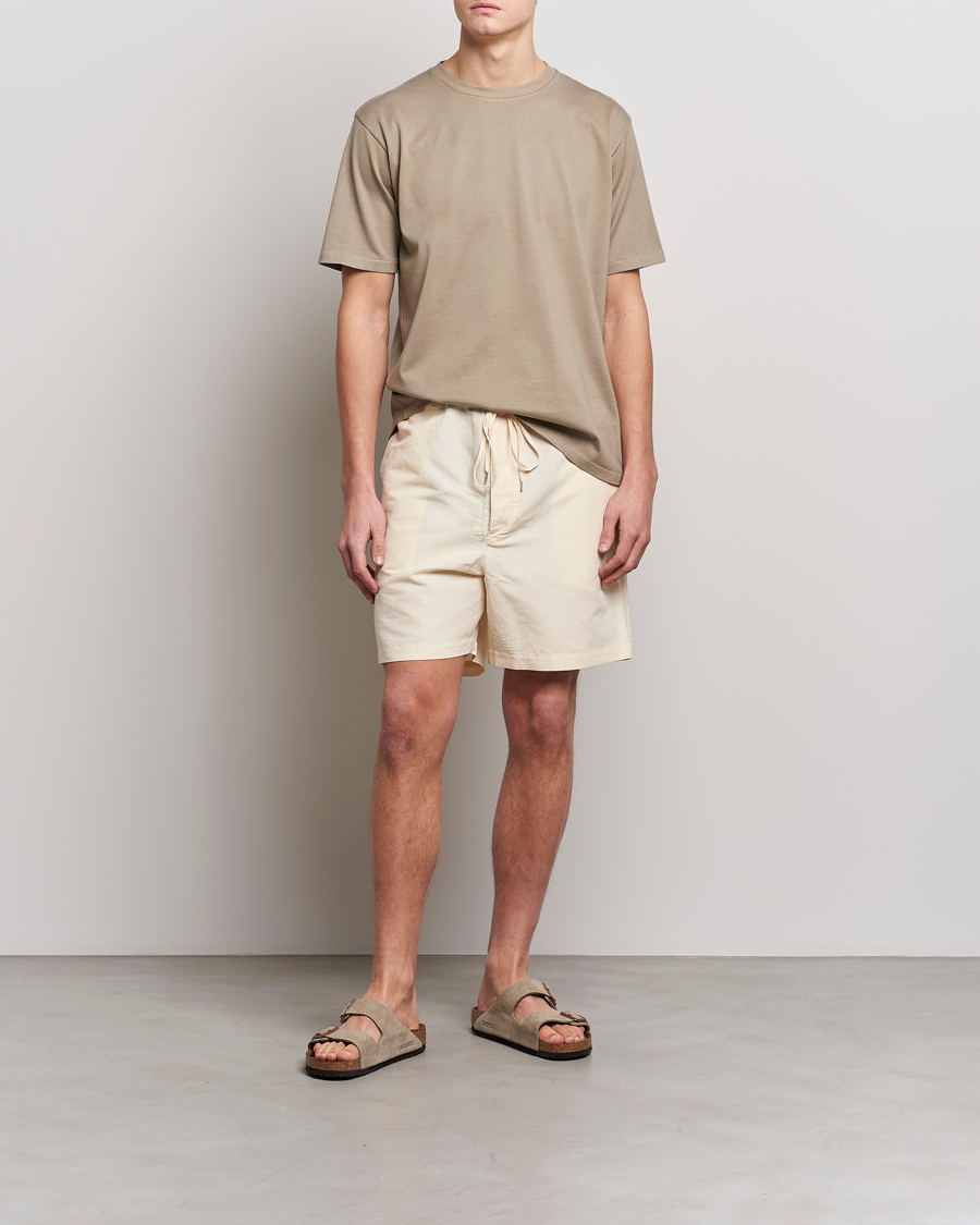 Mies | Shortsit | Auralee | Finx Linen Easy Shorts Ecru
