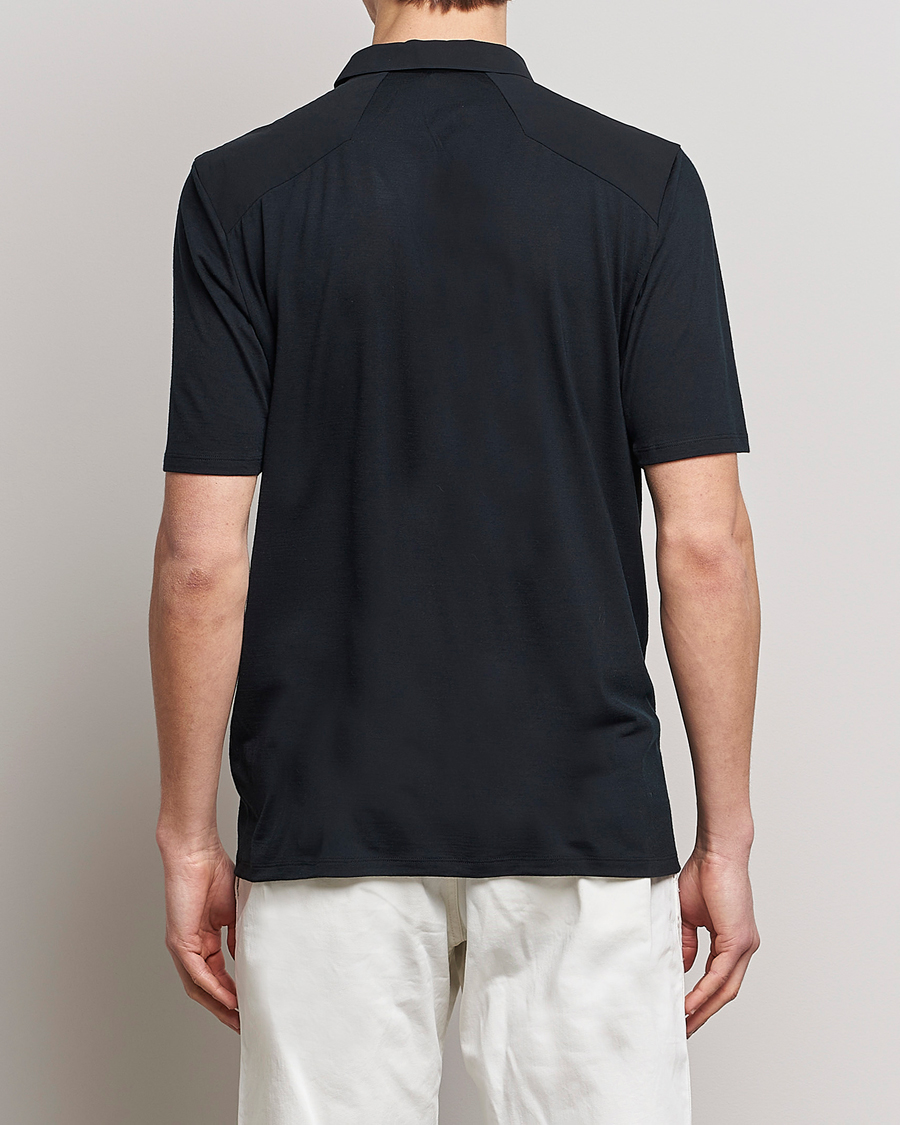 Mies | Pikeet | Arc'teryx Veilance | Frame Short Sleeve Polo Shirt Black