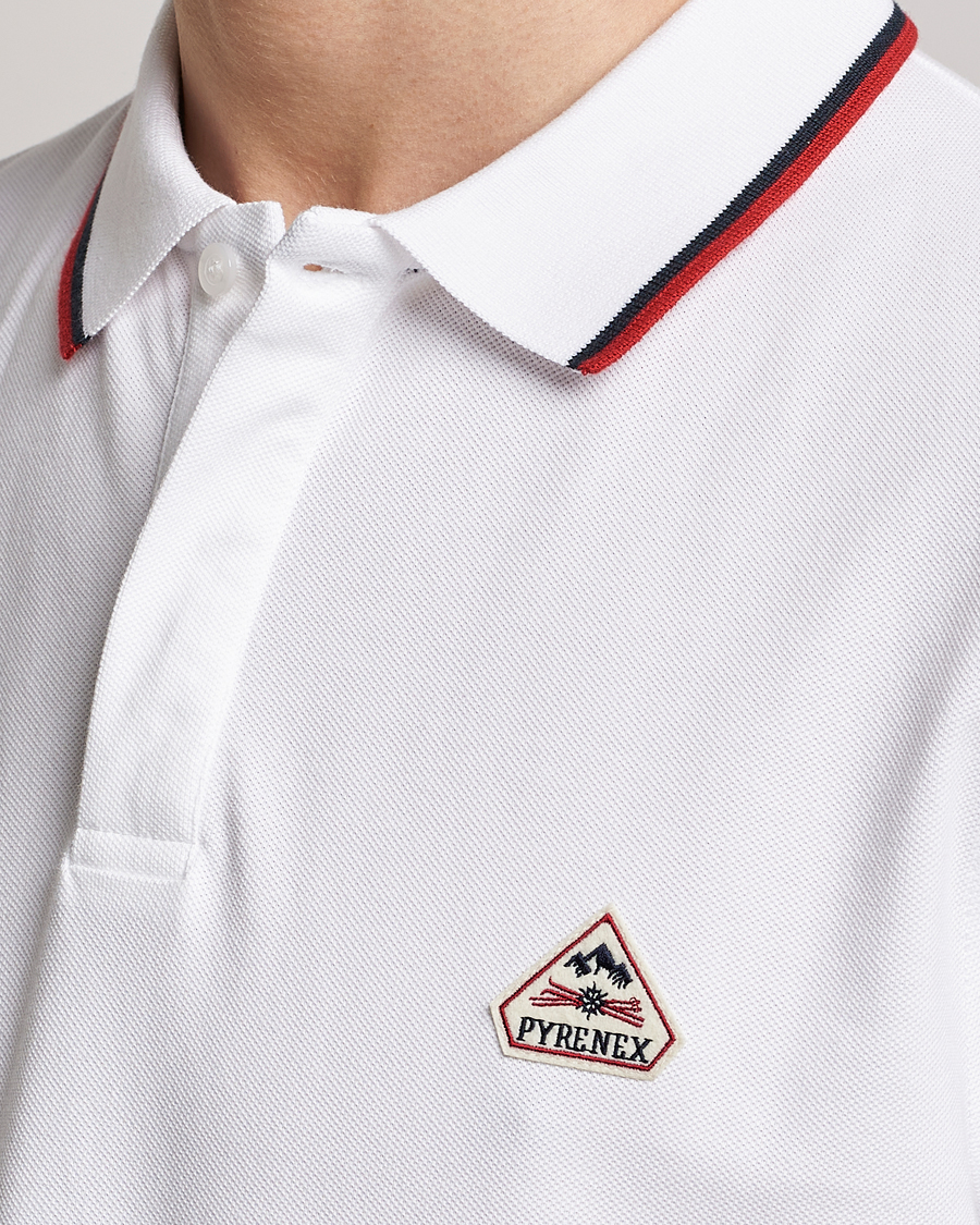 Mies | Pikeet | Pyrenex | Leyre Cotton Logo Polo White