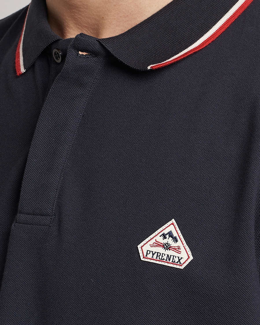 Mies | Pikeet | Pyrenex | Leyre Cotton Logo Polo Deep Ink