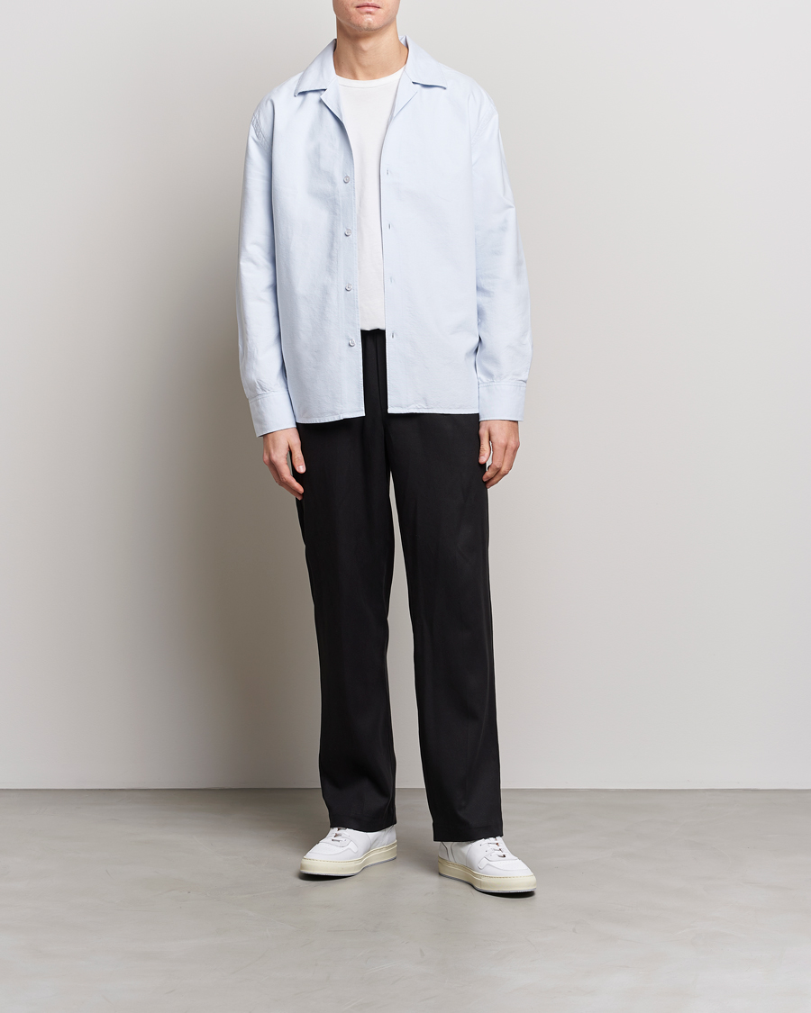 Mies | Kauluspaidat | Filippa K | Oxford Overshirt Ice Blue