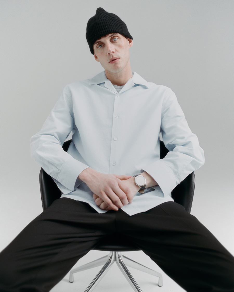 Mies | Kauluspaidat | Filippa K | Oxford Overshirt Ice Blue