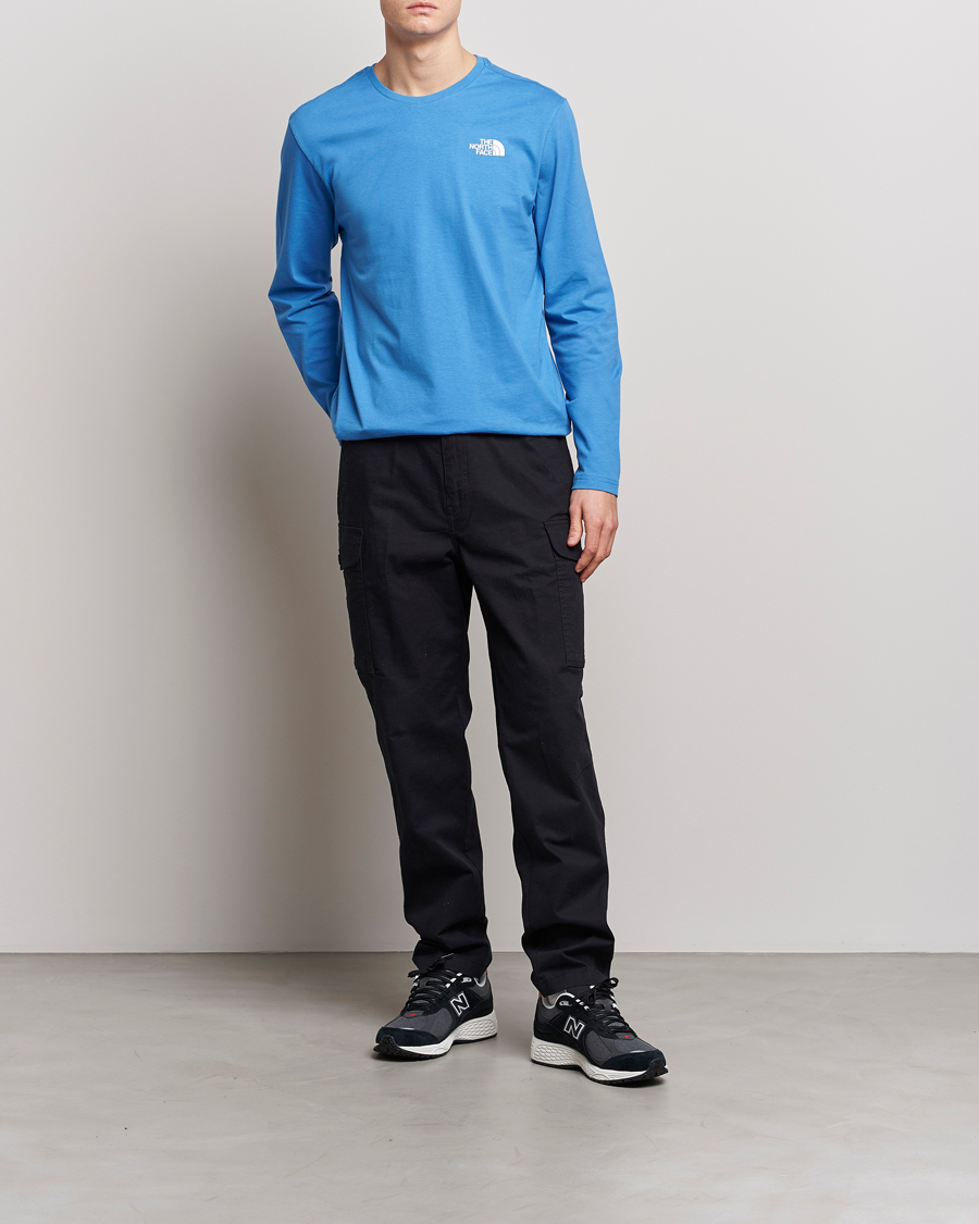 Mies | T-paidat | The North Face | Long Sleeve Easy T-Shirt Super Sonic Blue
