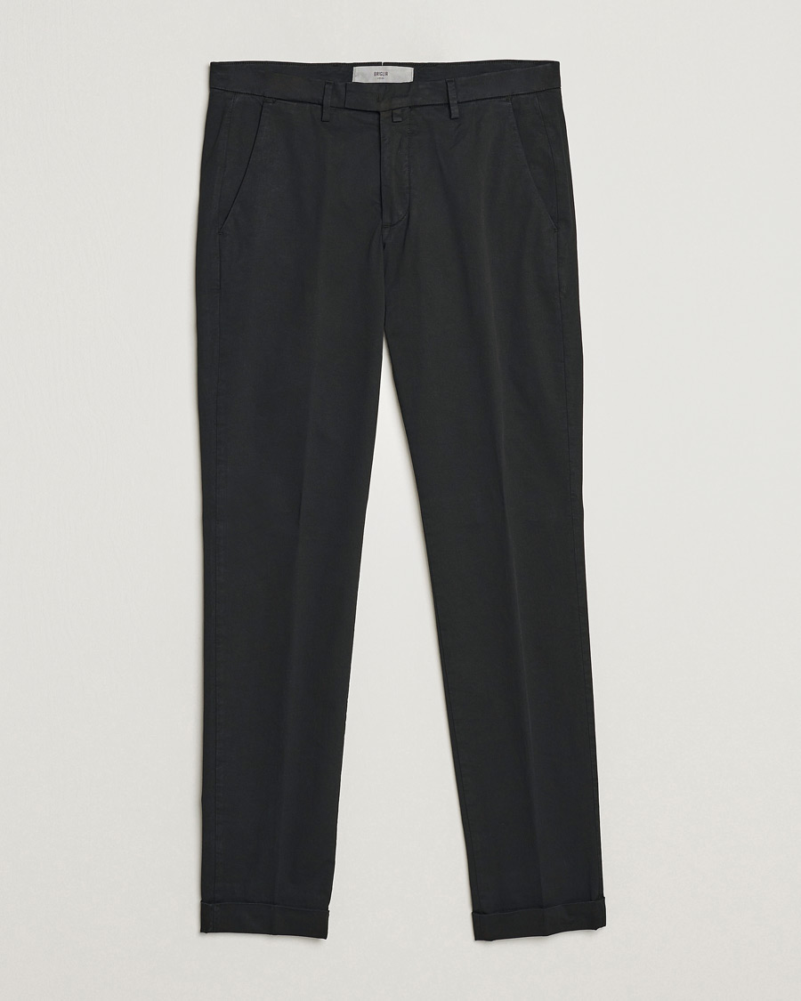 Mies | Housut | Briglia 1949 | Slim Fit Cotton Chinos Black