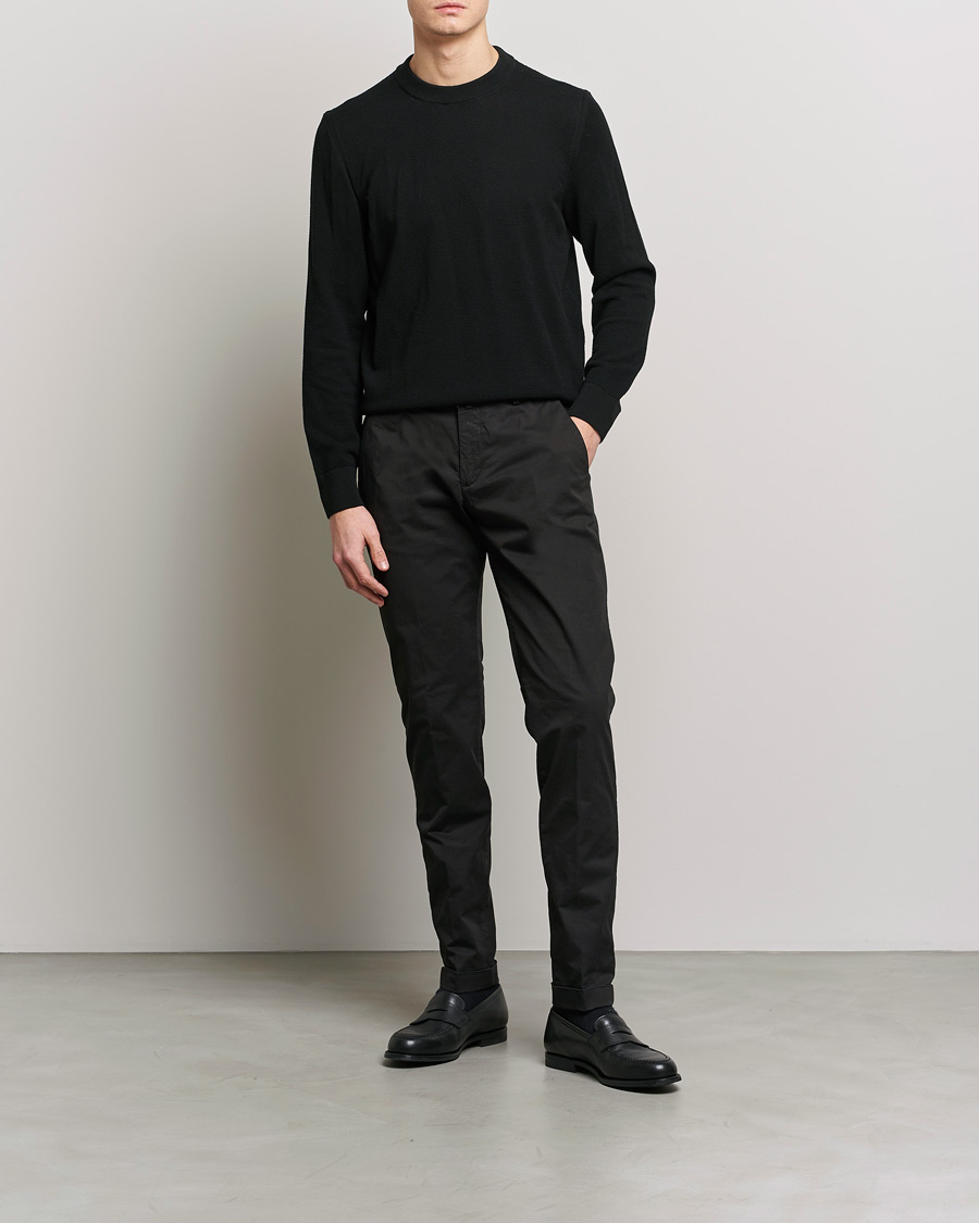 Mies | Housut | Briglia 1949 | Slim Fit Cotton Chinos Black
