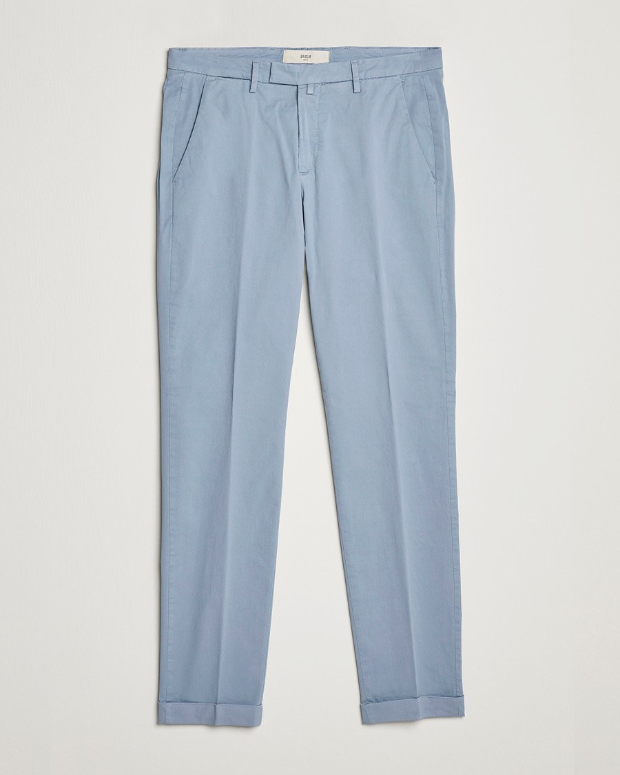 Mies | Housut | Briglia 1949 | Slim Fit Cotton Chinos Light Blue