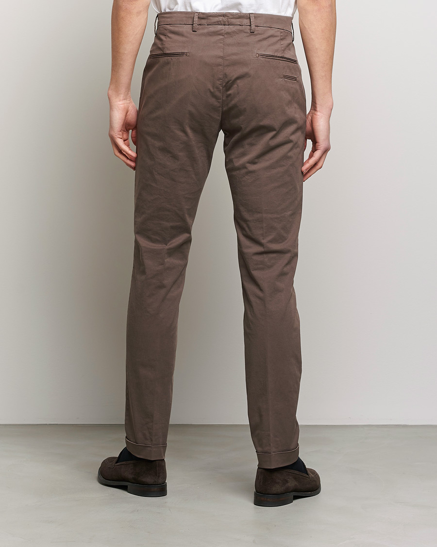 Mies | Housut | Briglia 1949 | Slim Fit Cotton Chinos Brown