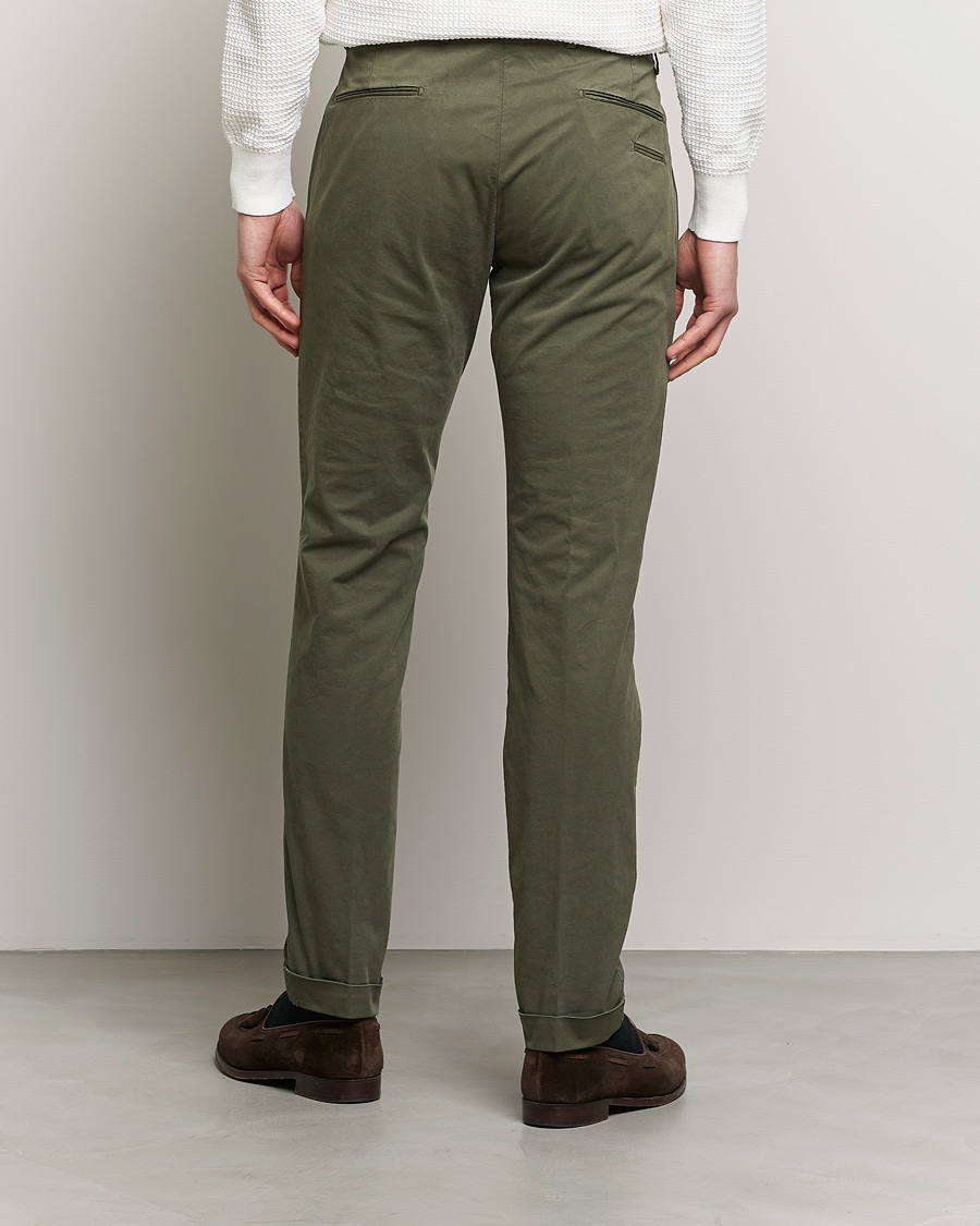 Mies | Housut | Briglia 1949 | Slim Fit Cotton Chinos Olive