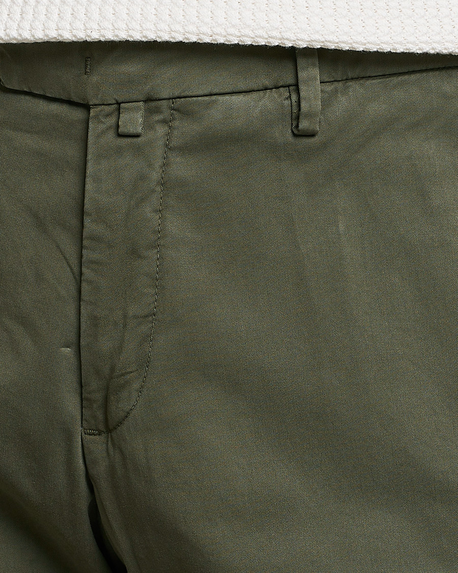 Mies | Housut | Briglia 1949 | Slim Fit Cotton Chinos Olive