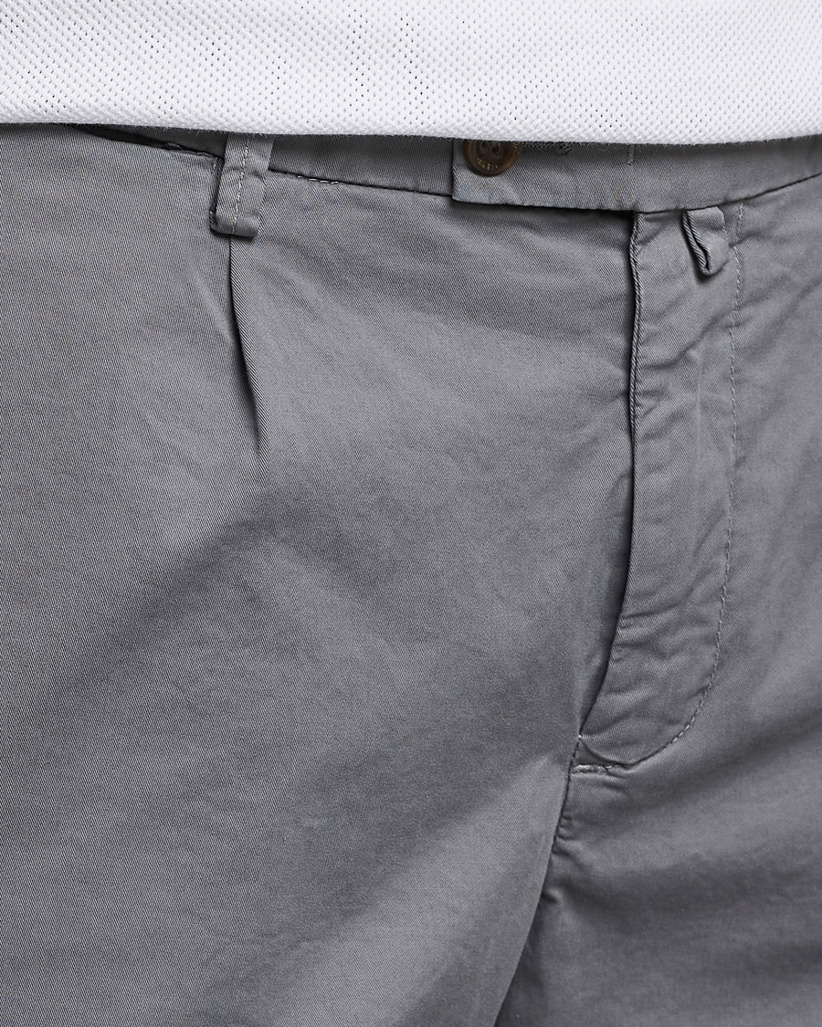 Mies | Shortsit | Briglia 1949 | Pleated Cotton Shorts Grey