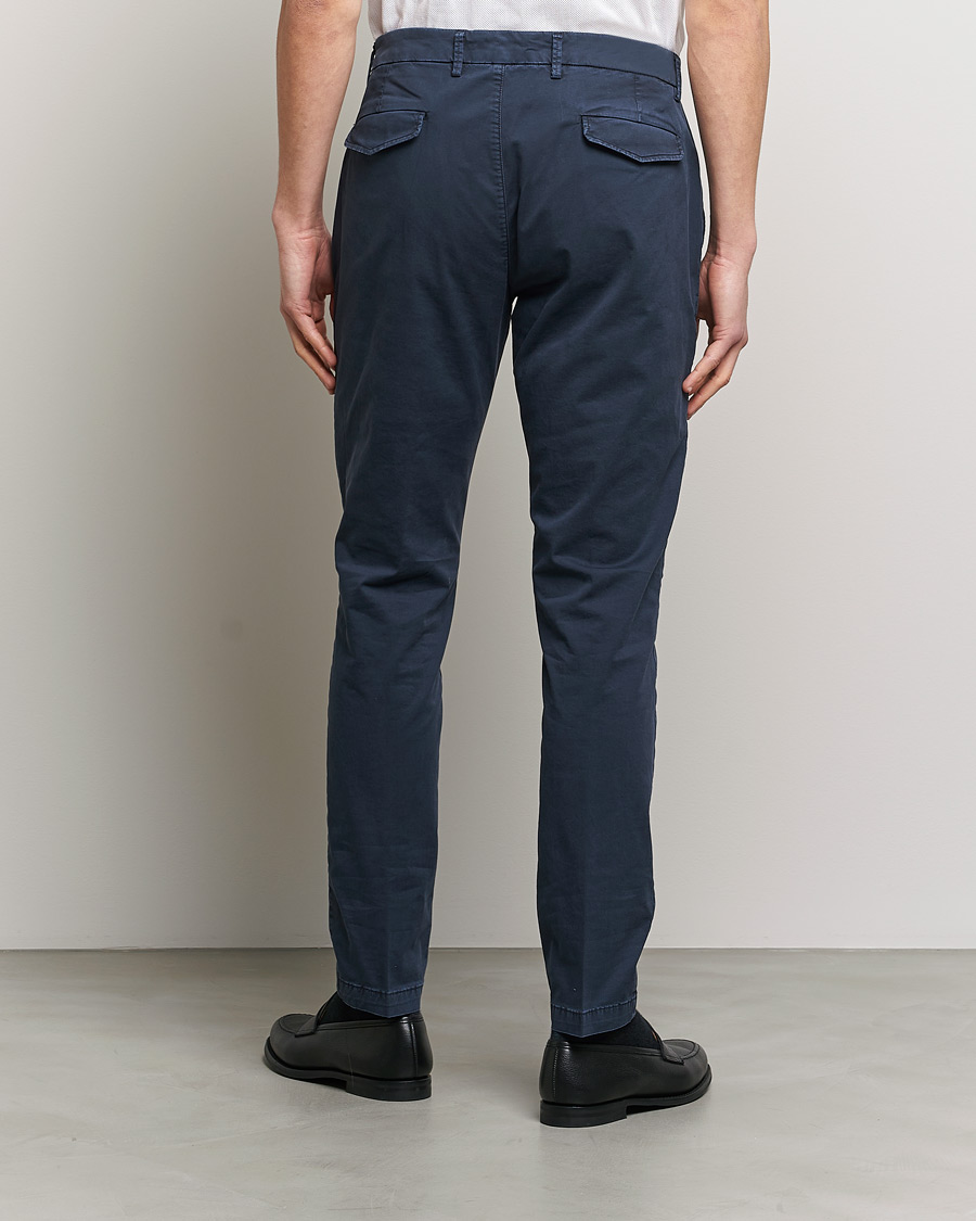 Mies | Housut | Briglia 1949 | Tapered Fit Cotton Twill Stretch Chinos Navy