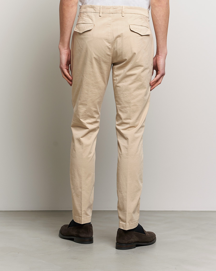 Mies | Housut | Briglia 1949 | Tapered Fit Cotton Twill Stretch Chinos Beige