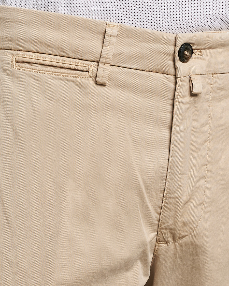 Mies | Housut | Briglia 1949 | Tapered Fit Cotton Twill Stretch Chinos Beige
