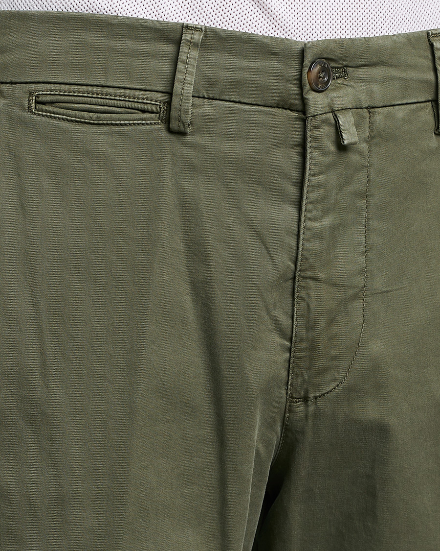 Mies | Housut | Briglia 1949 | Tapered Fit Cotton Twill Stretch Chinos Olive