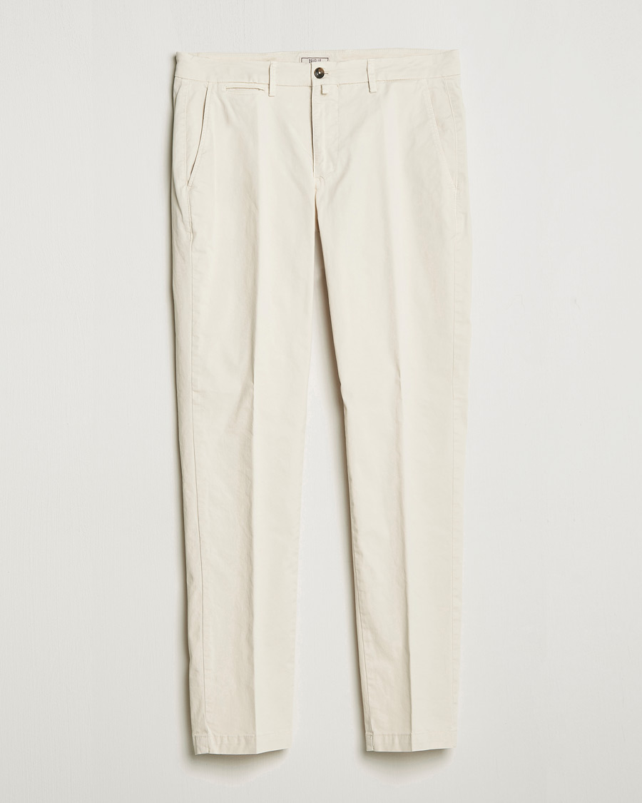 Mies | Housut | Briglia 1949 | Tapered Fit Cotton Twill Stretch Chinos Cream