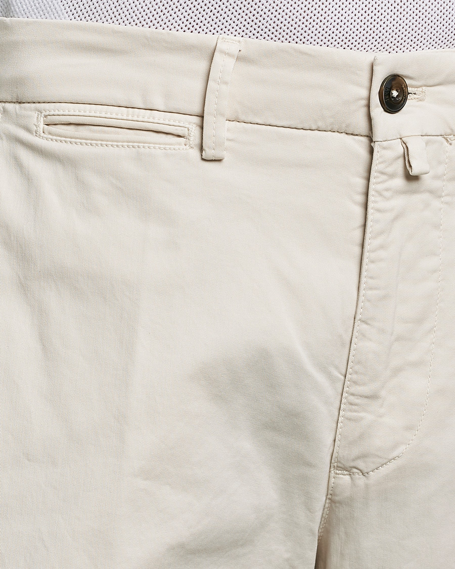 Mies | Housut | Briglia 1949 | Tapered Fit Cotton Twill Stretch Chinos Cream