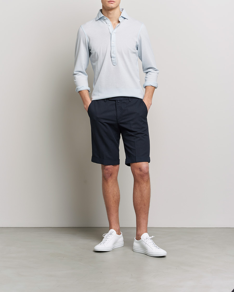 Mies | Shortsit | Briglia 1949 | Linen/Cotton Shorts Navy